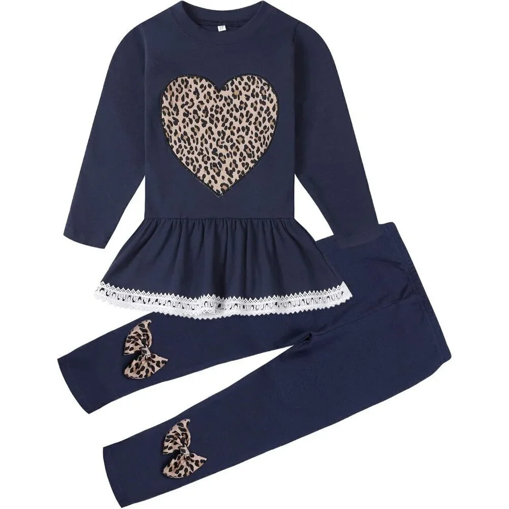 Little Girls Clothing Sets Unicorn Sweatshirts Top and Pants Set Girls 2 Piece O